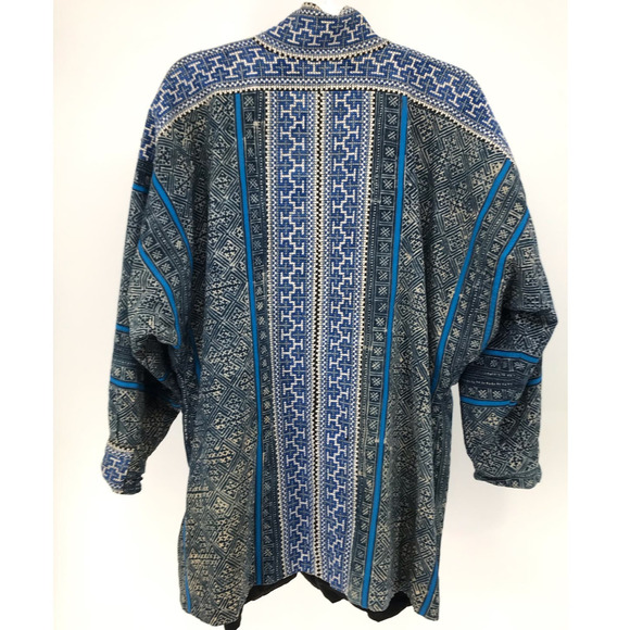 Womens Reversible Handmade Cross Stitch Yukata Jacket - Picture 6 of 15